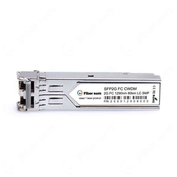 2Gbs Fibre Channel-CWDM 1290nm 80KM LC SMF DOM Transceiver Module